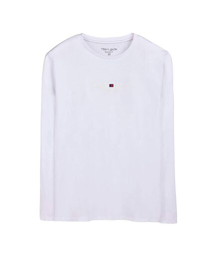 T-Shirt manches longues blanc homme teddy smith jim