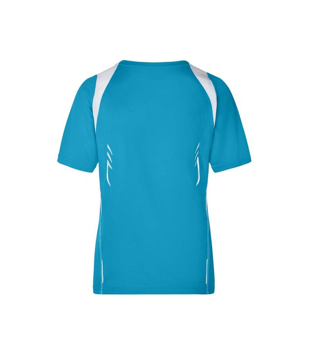 T-shirt Course À Pied Femme Turquoise Vif Blanc James And Nicholson-2