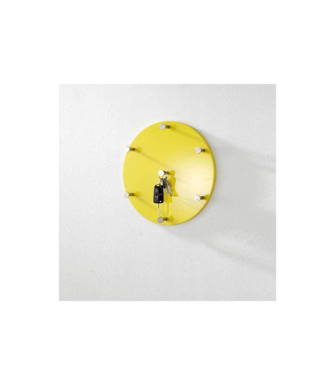 Patère Murale Ronde Kely 35cm Jaune-1