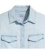 Womens/ladies Iconic Western Shirt Light Blue Levis-4