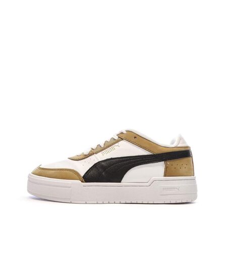 Baskets blanc/marron homme puma pro sport