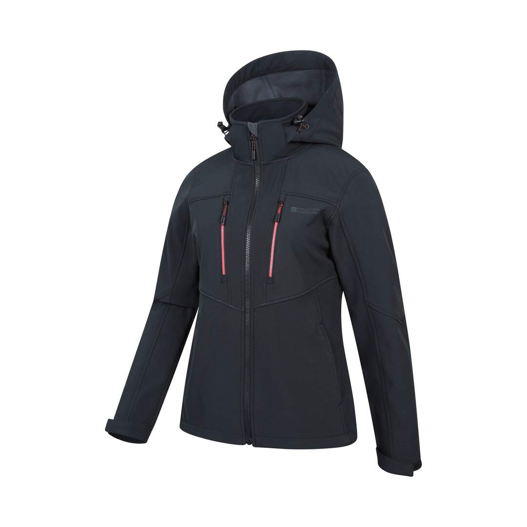 Veste softshell genesis femme noir Mountain Warehouse-4