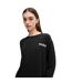 Haut De Pyjama Manches Longues Motif/style Logo Unite Femme Noir Hugo-4