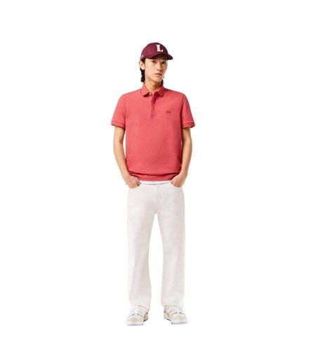 Mens Paris Stretch Polo Shirt Red Lacoste