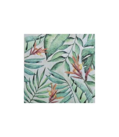 Lot de 20 Serviettes en Papier Jardin Tropical 33x33cm Vert