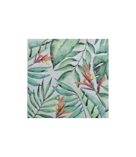 Lot de 20 Serviettes en Papier Jardin Tropical 33x33cm Vert