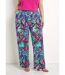 Pantalon ample taille élastiquée imprimé-1