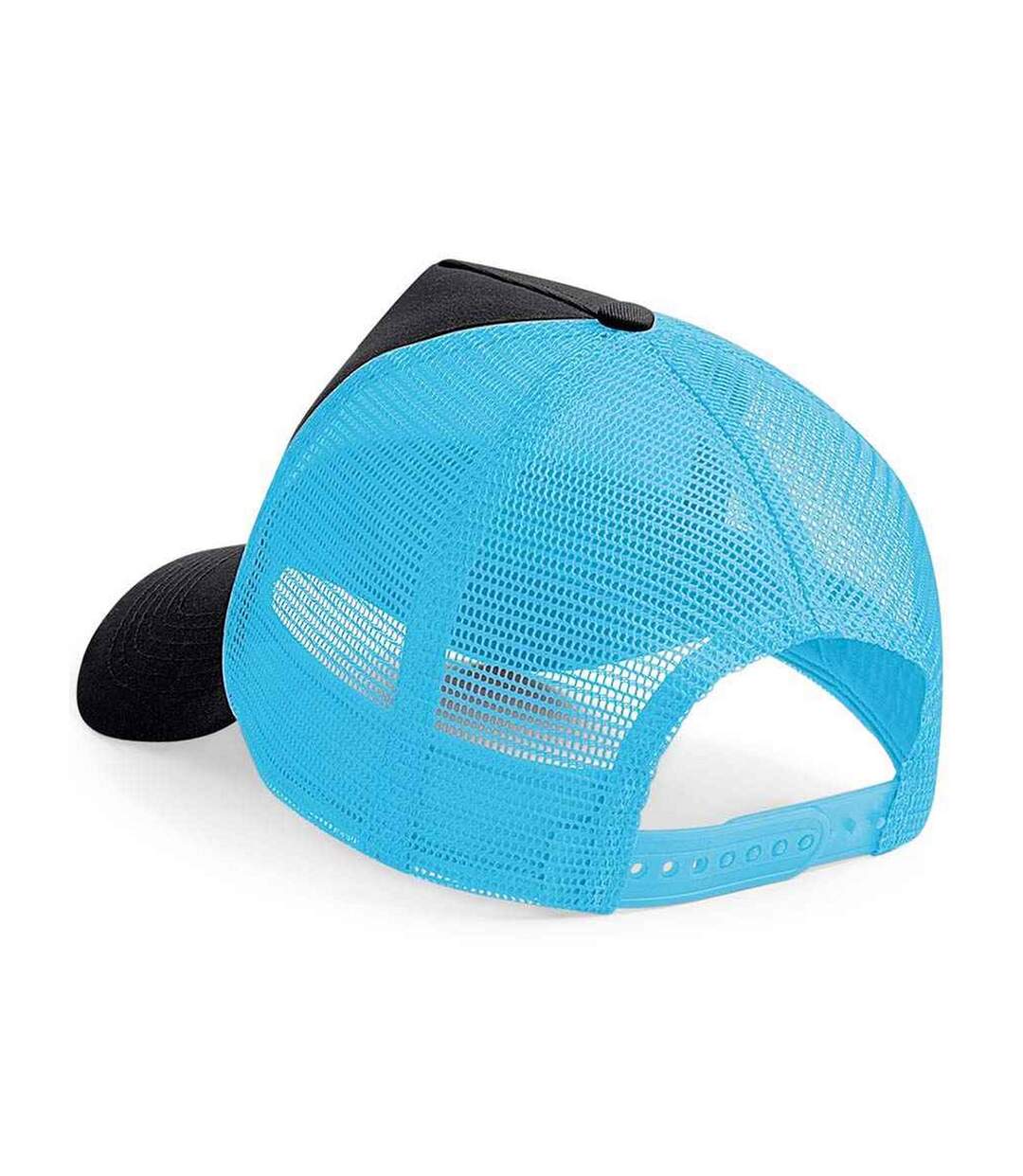 Casquette Trucker Adulte Noir Bleu Surf Beechfield-2