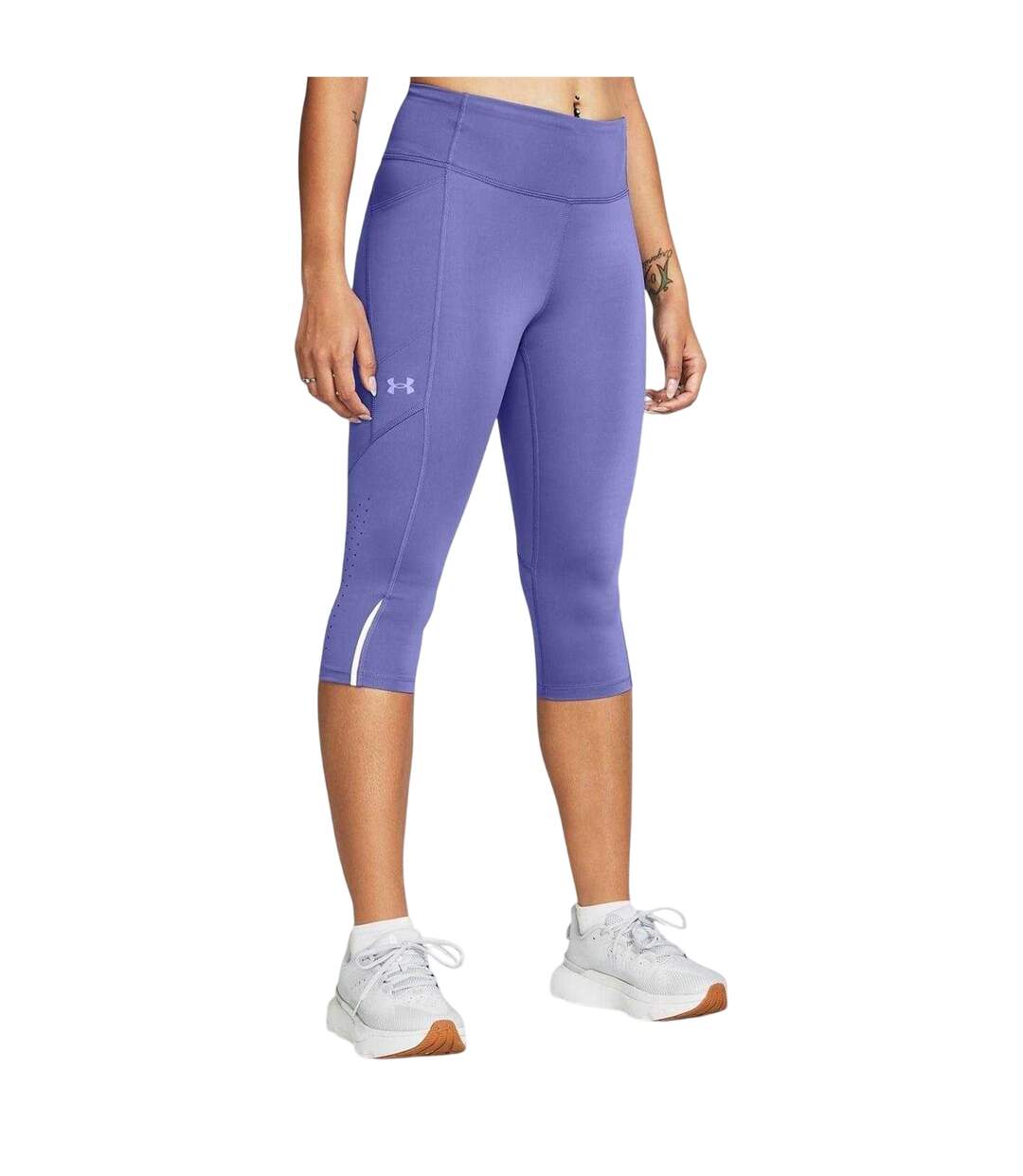 Pantacourt Launch Femme Violet Under Armour-3