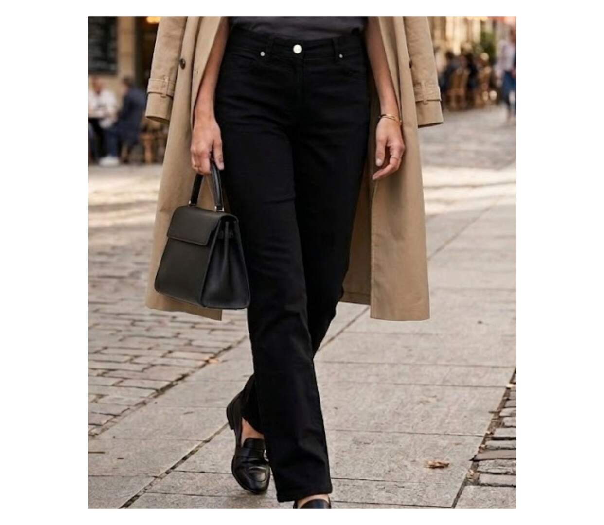 Pantalon Mayflower M957 Noir : la robustesse de la gabardine alliée au confort stretch-1