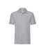Polo Premium Homme Gris Clair Chiné Fruit Of The Loom-1