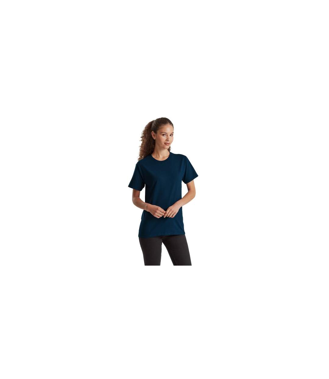 T-shirt Pure Adulte Bleu Fruit Of The Loom-1