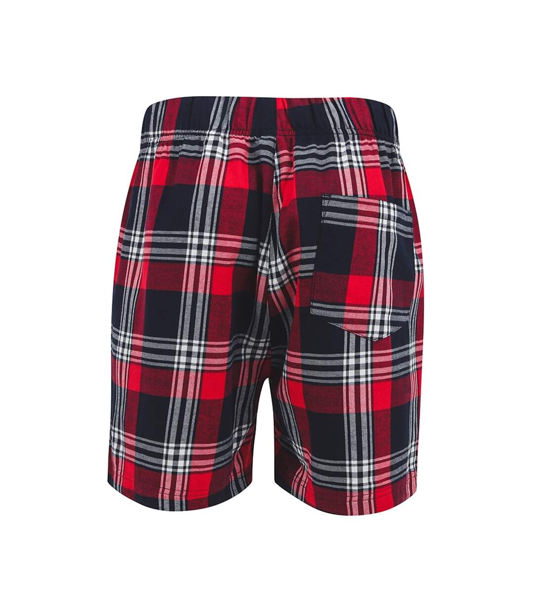 SF Men Tartan Lounge Shorts (Red/Navy)