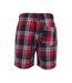 SF Men Tartan Lounge Shorts (Red/Navy) - UTPC3895