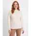 Pull doux ajouré perlé col montant-1