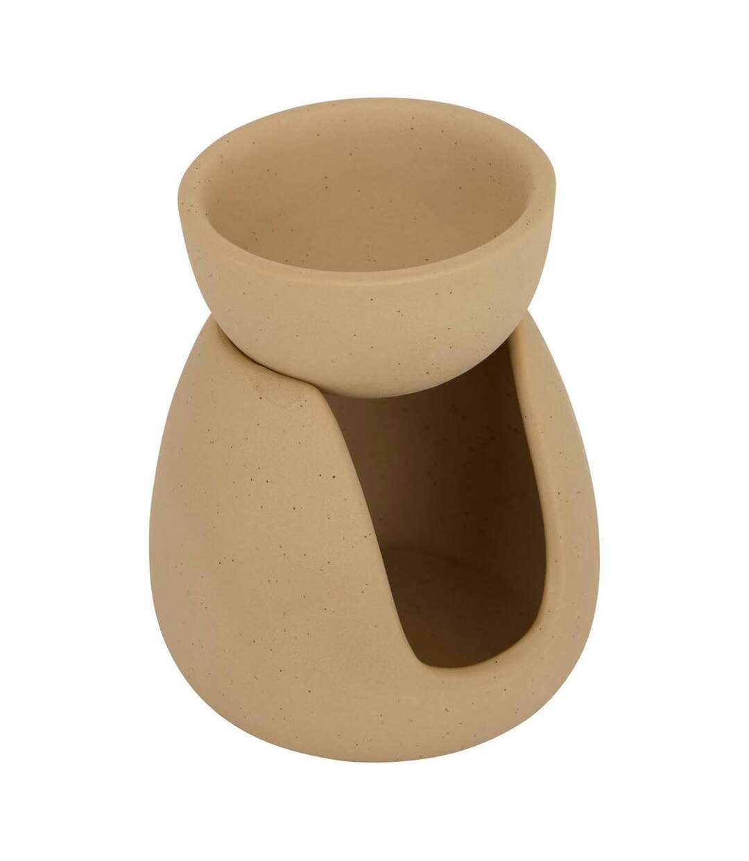 Brûle-Parfum en Céramique Wonj 11cm Beige-1