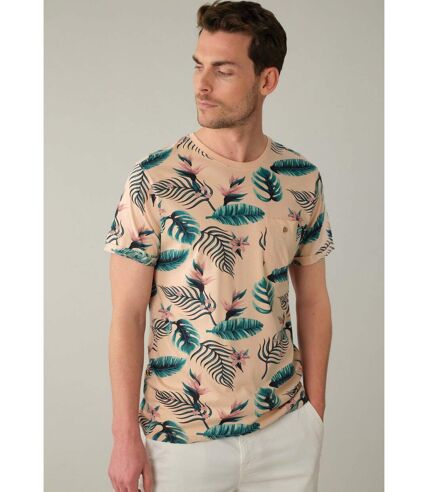 T-shirt pour homme à motifs tropicaux NUBIE