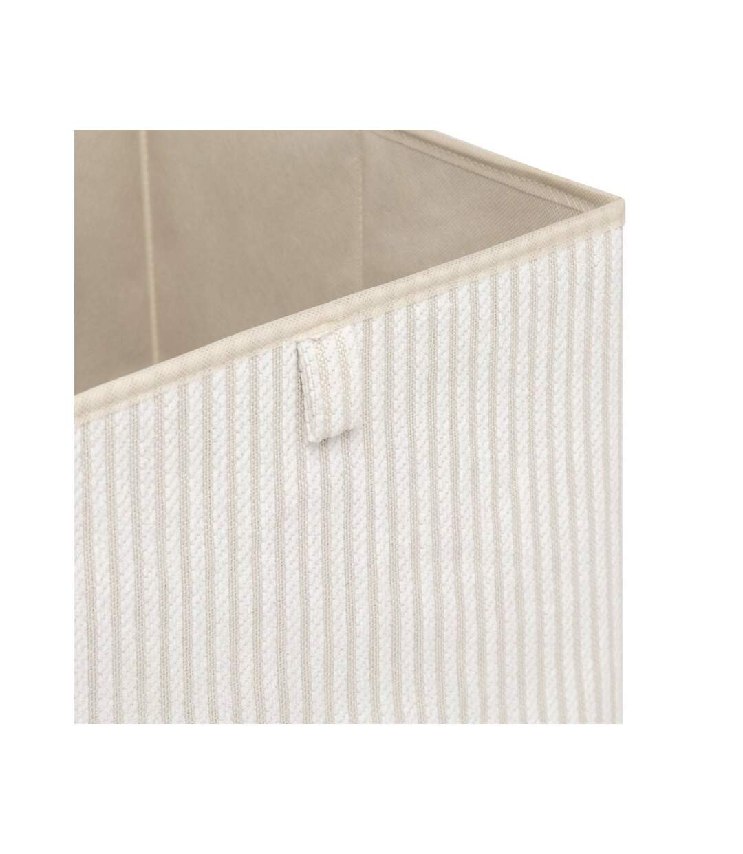 Boîte de Rangement Déco Cotty 31x31cm Crème-2