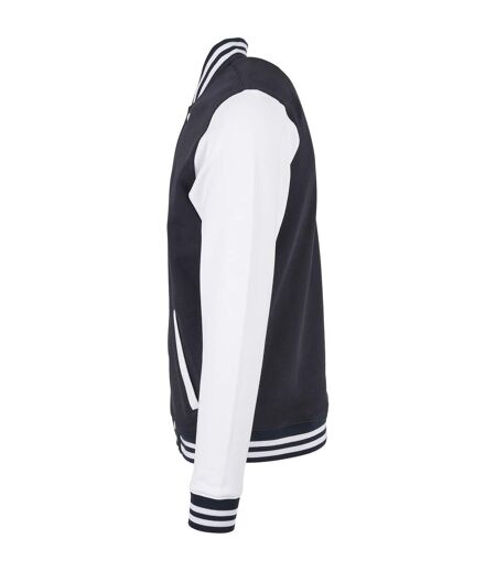Veste Basic College Homme Bleu Marine Blanc Build Your Brand