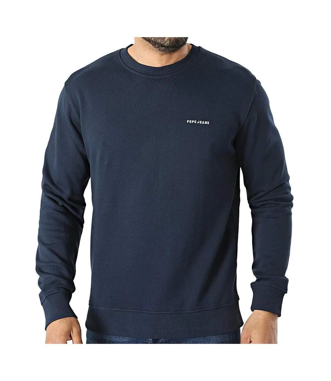 Sweat marine homme pepe jeans pjl ms-1