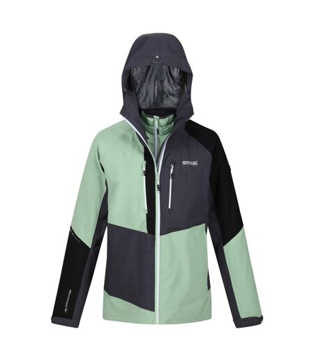 Veste imperméable carletta femme menthe douce / gris phoque Regatta