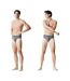 Lot de 4 slips homme en coton Uni French Pierrecardin