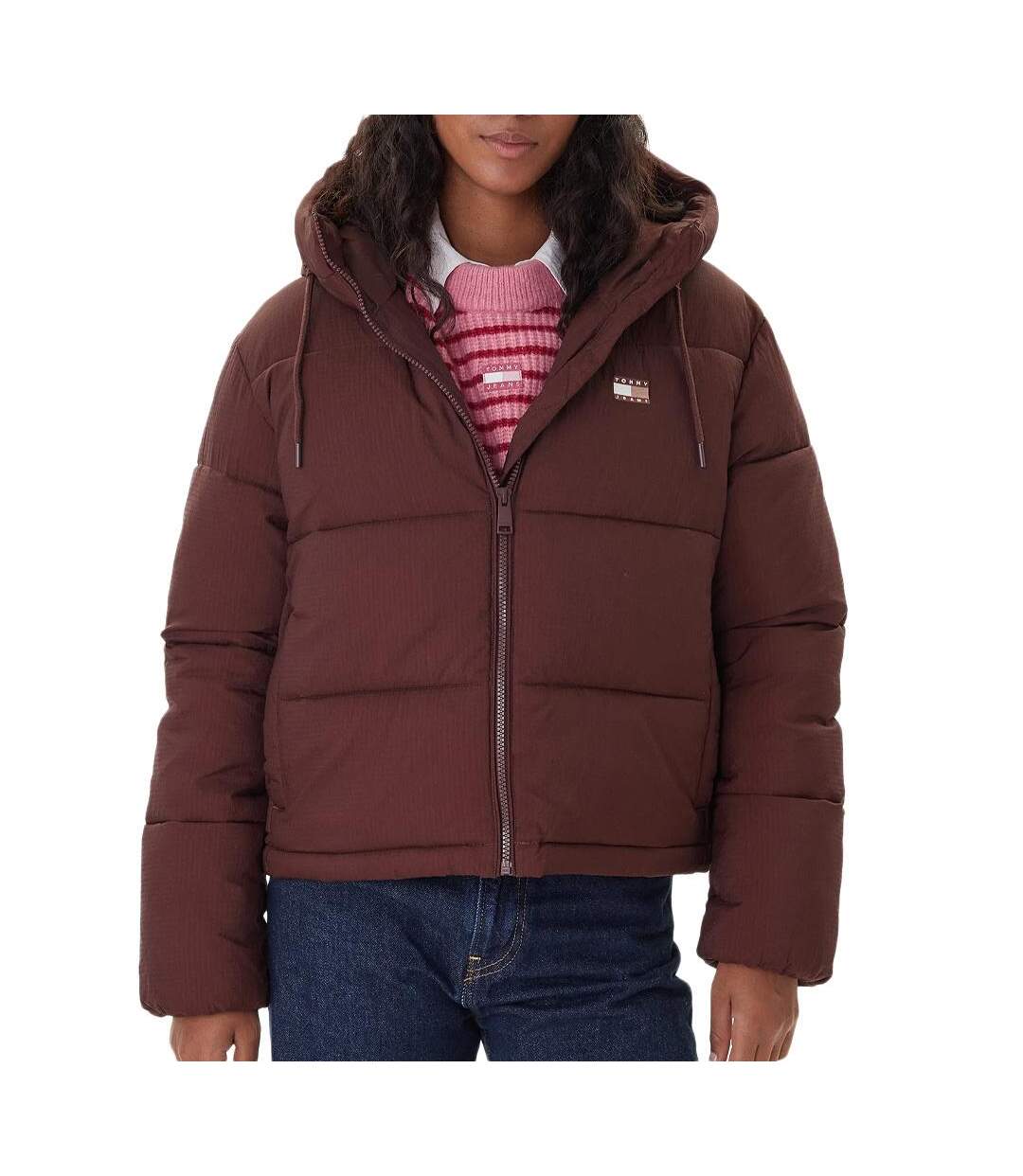 Doudoune marron femme tommy hilfiger dw0dw21625-1