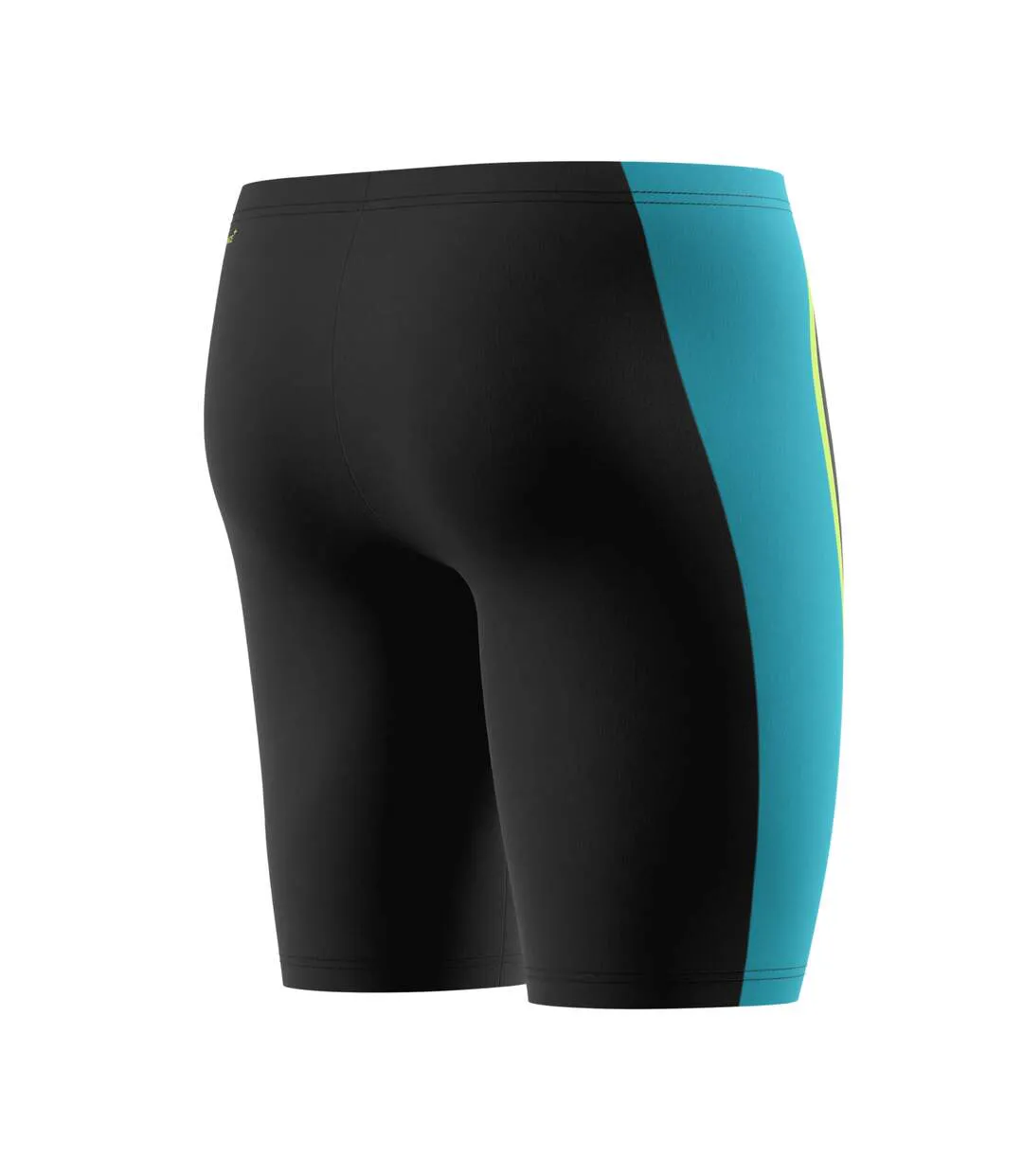 Mens Hyperboom Splice Colour Block Jammer Shorts Black Green Speedo-4
