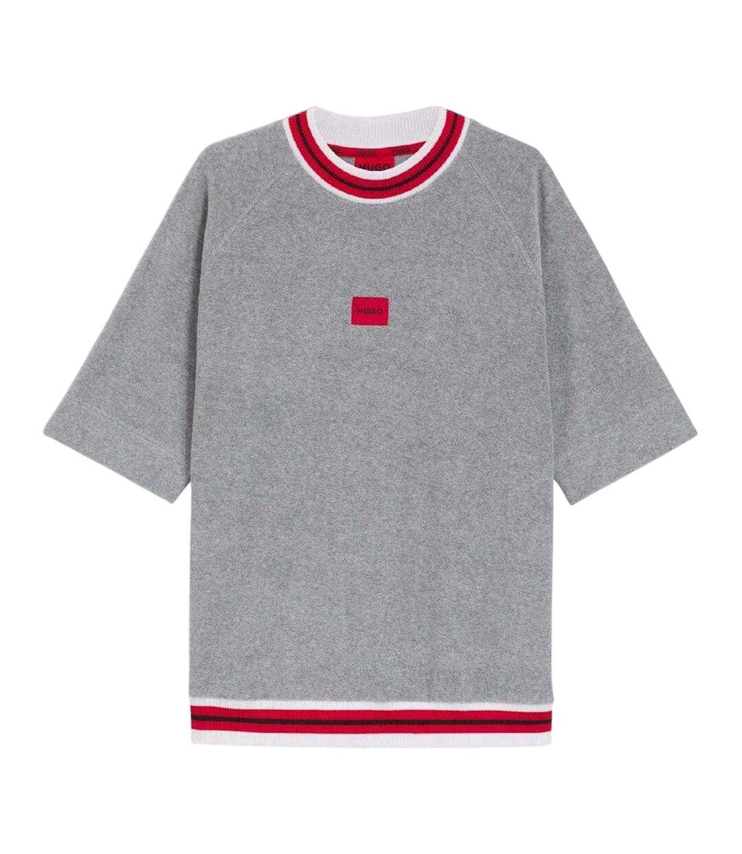 Sweat Manches Courtes Homme Gris Hugo Boss-2