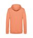 Sweat à capuche homme orange melon B&C