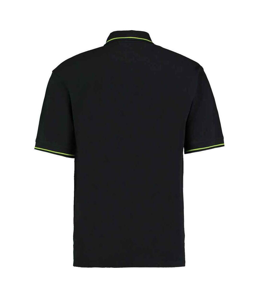 Polo Homme Noir Vert Clair Kustom Kit-2