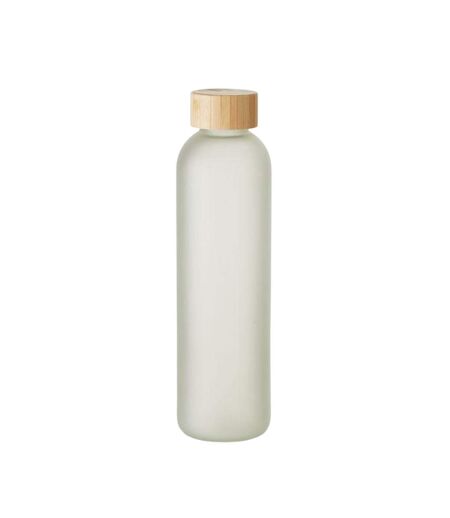 Lom Sublimated Bamboo 650ml Water Bottle One Size Transparent White MidOcean