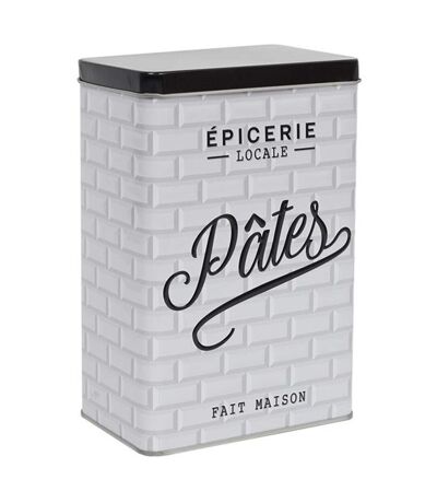 Boite de rangement aliments en métal BROOKLYN Pâtes