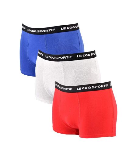 Lot de 3 boxers rouge/gris/bleu homme le coq sportif boxer - l