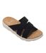 Womens/ladies Cassie Leopard Pattern Sandals Black Regatta-1