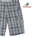 Bermuda à carreaux homme Winchester INTACT3 en coton gris multi-poches pour les loisirs-4
