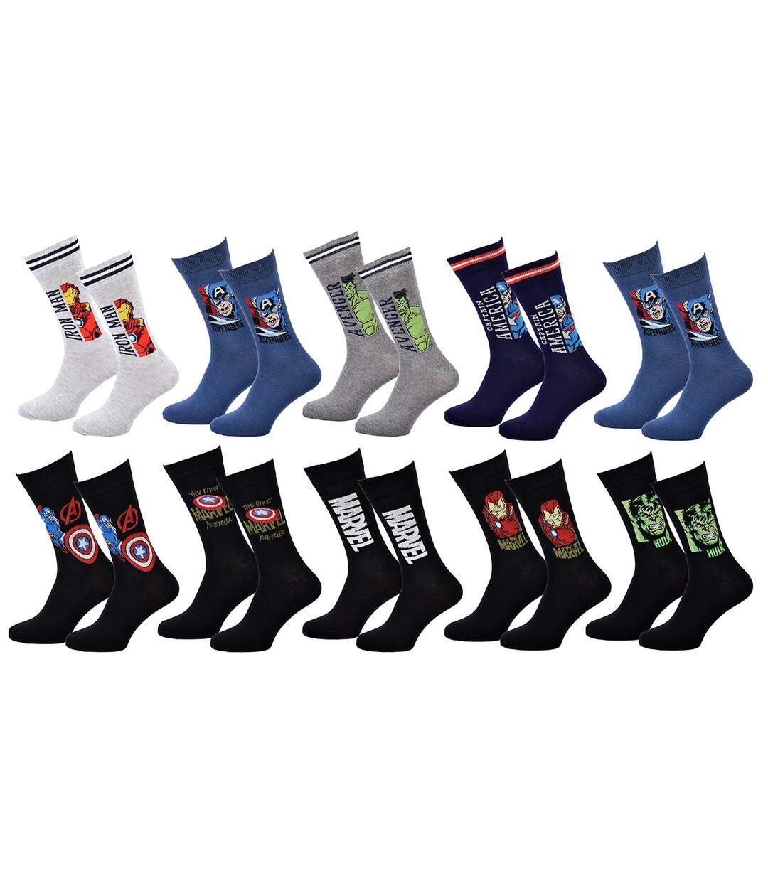 Chaussettes AVENGERS Pack de 10 Paires-1