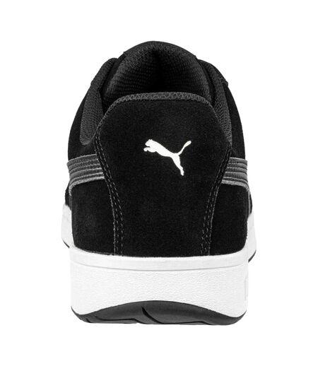Mens Iconic Suede Low Trainers Black Puma Safety
