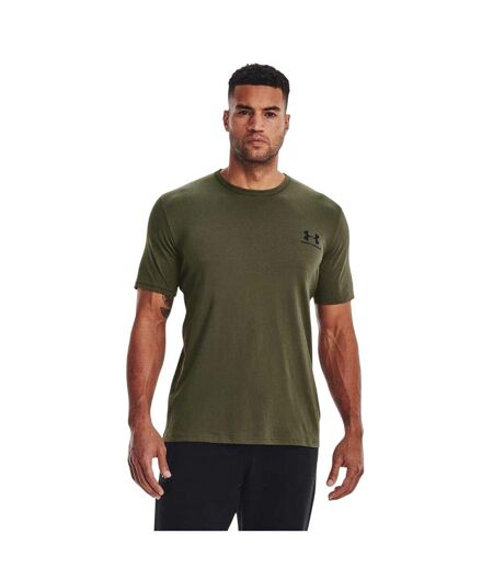 T-shirt Motif/style Logo Sur Poitrine Sportstyle Homme Vert Olive Under Armour