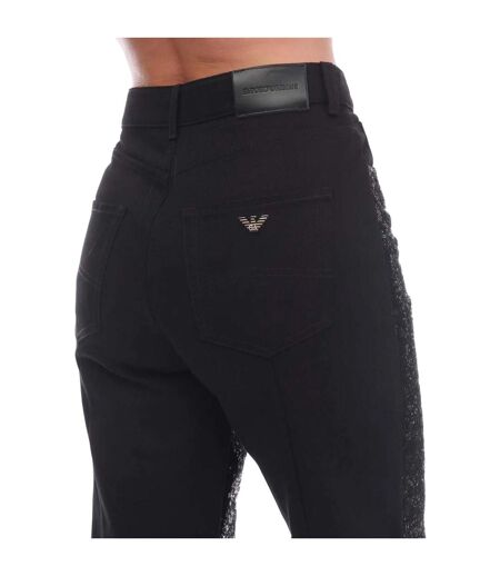 Womens/ladies J31 Regular Jeans Black Emporio Armani