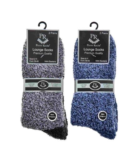 Sock Snob - 4 Paires Homme Chaussettes Polaire Chaudes | Antidérapantes Chaudes