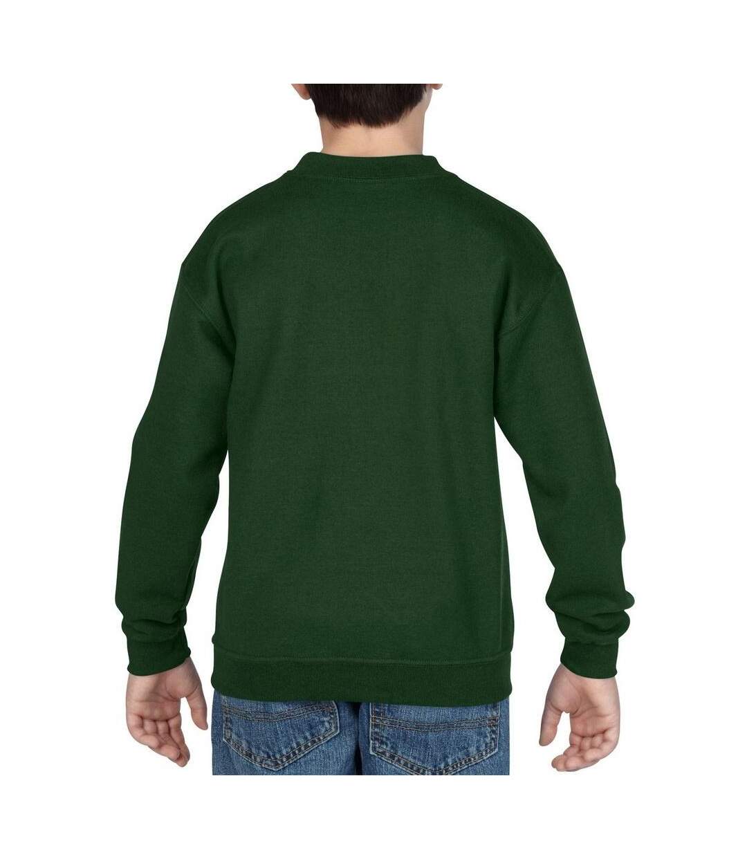 Sweatshirt enfant vert forêt Gildan-2