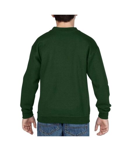Sweatshirt enfant vert forêt Gildan