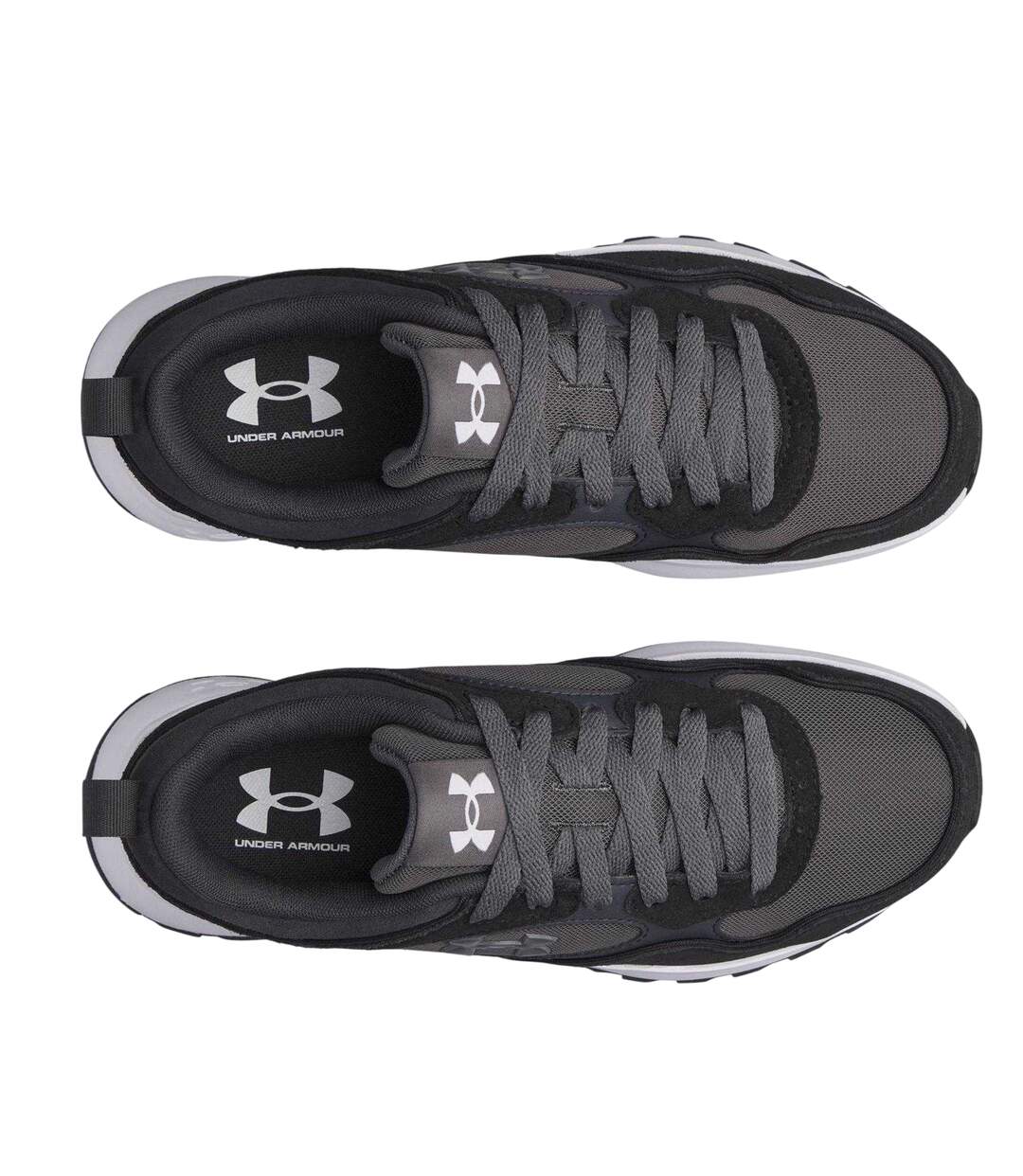 Womens/ladies Mirage Low Cut Trainers Black Castle Grey Anthracite Grey Under Armour-3