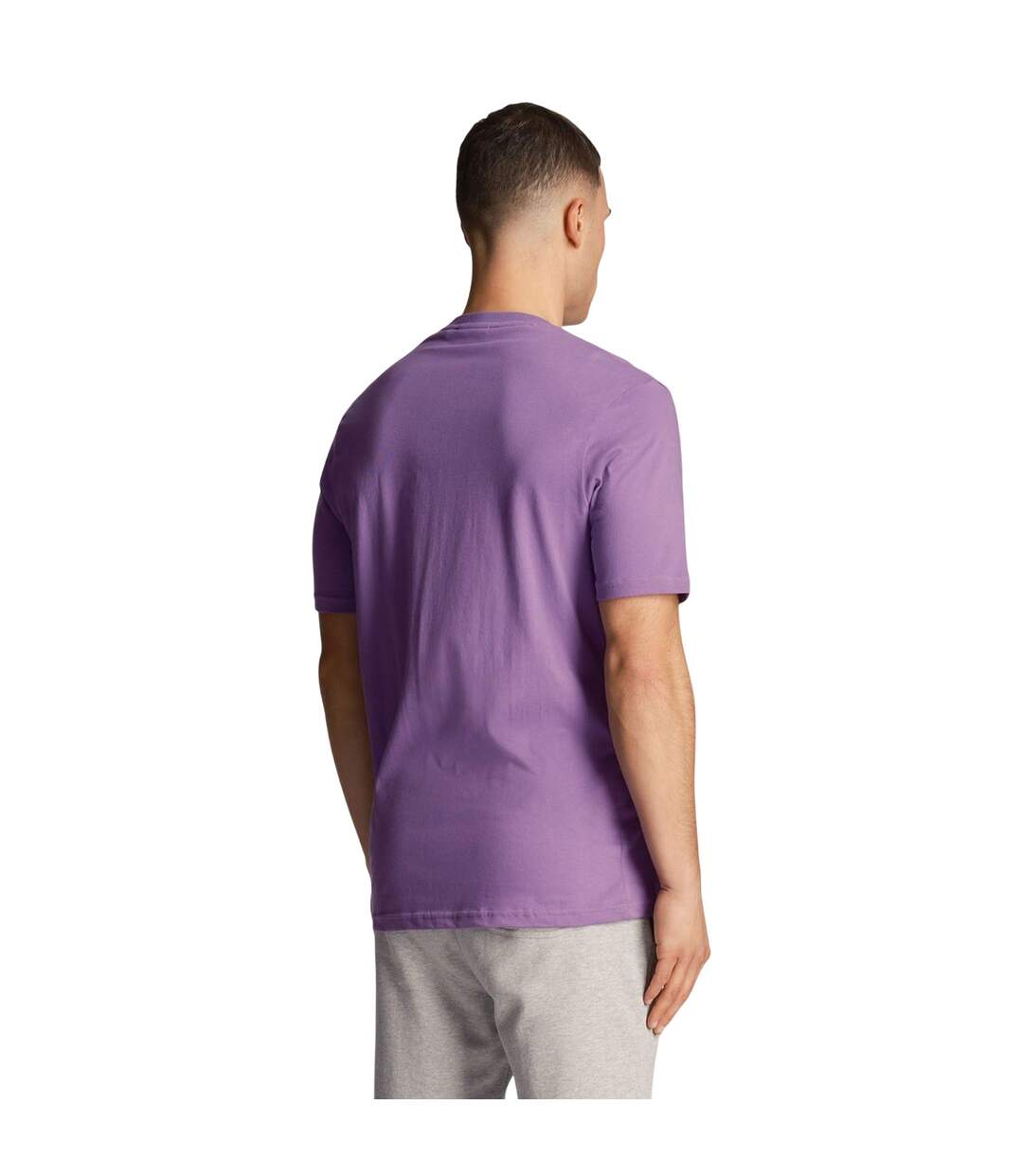T-shirt Uni Homme Violet Lyle & Scott-3