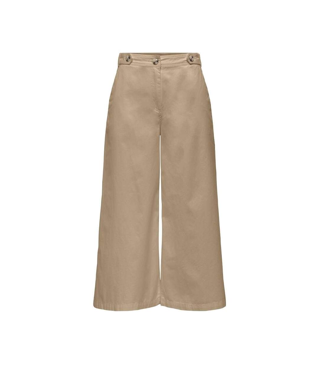 Pantalon fluide marron femme jdy laura-1