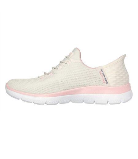 Chaussures Décontractées Summits Diamond Dream Homme Blanc Cassé Rose Skechers