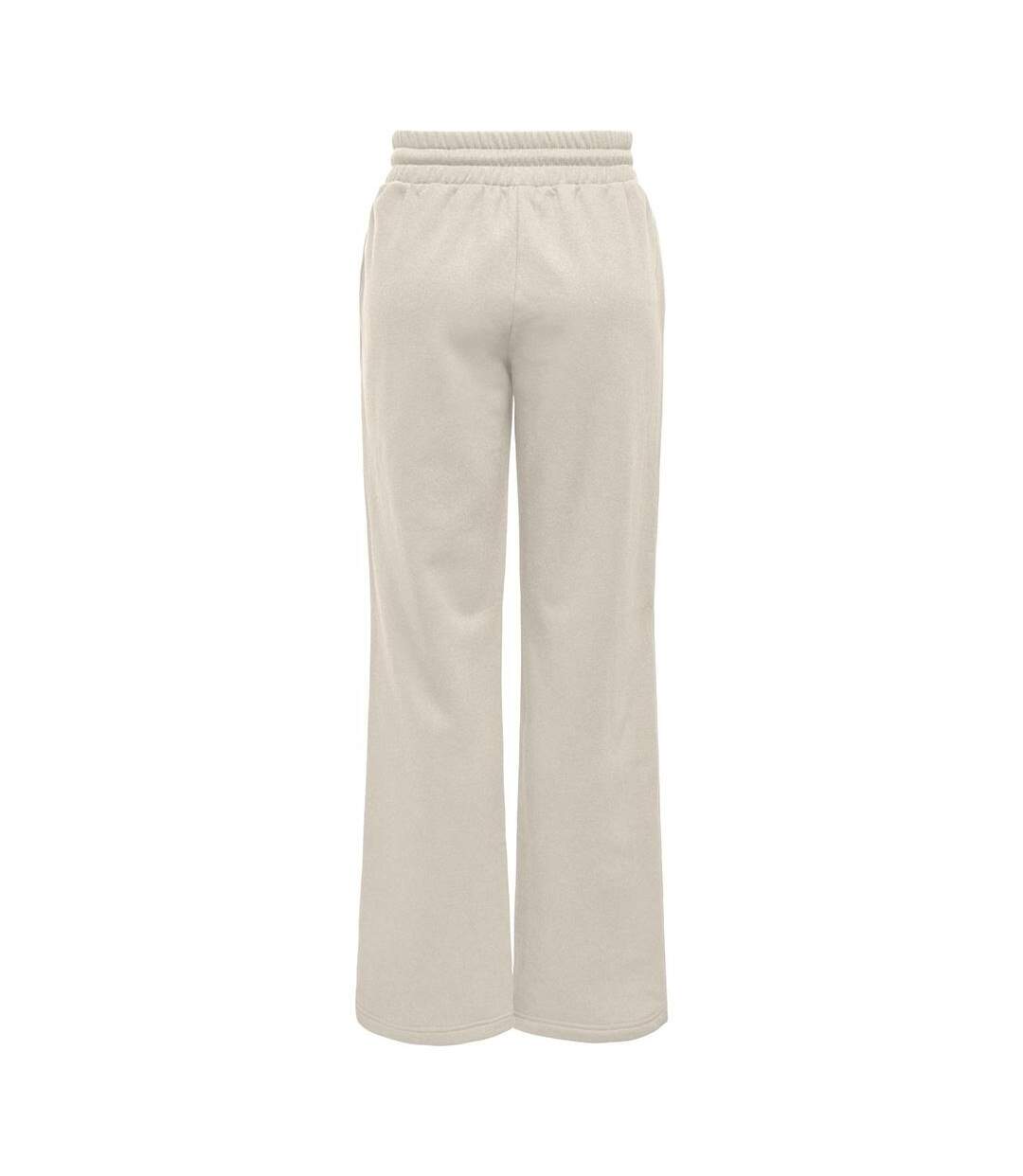 Pantalon fluide beige femme only lanor-2