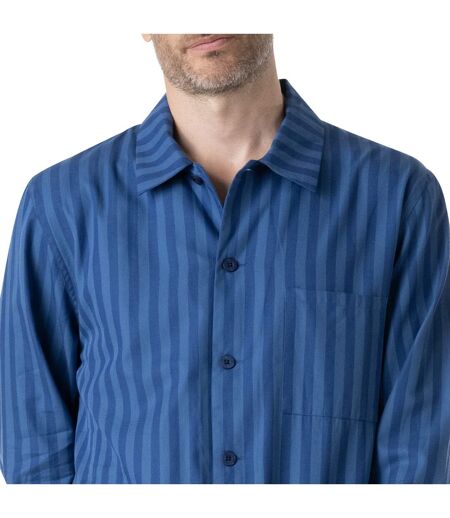 Pyjama long ouvert homme Popeline Eminence