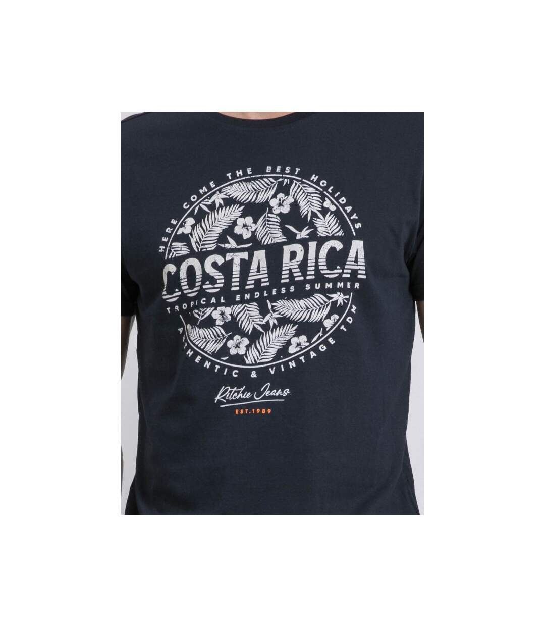 T-shirt col rond pur coton NEVOLTA-3